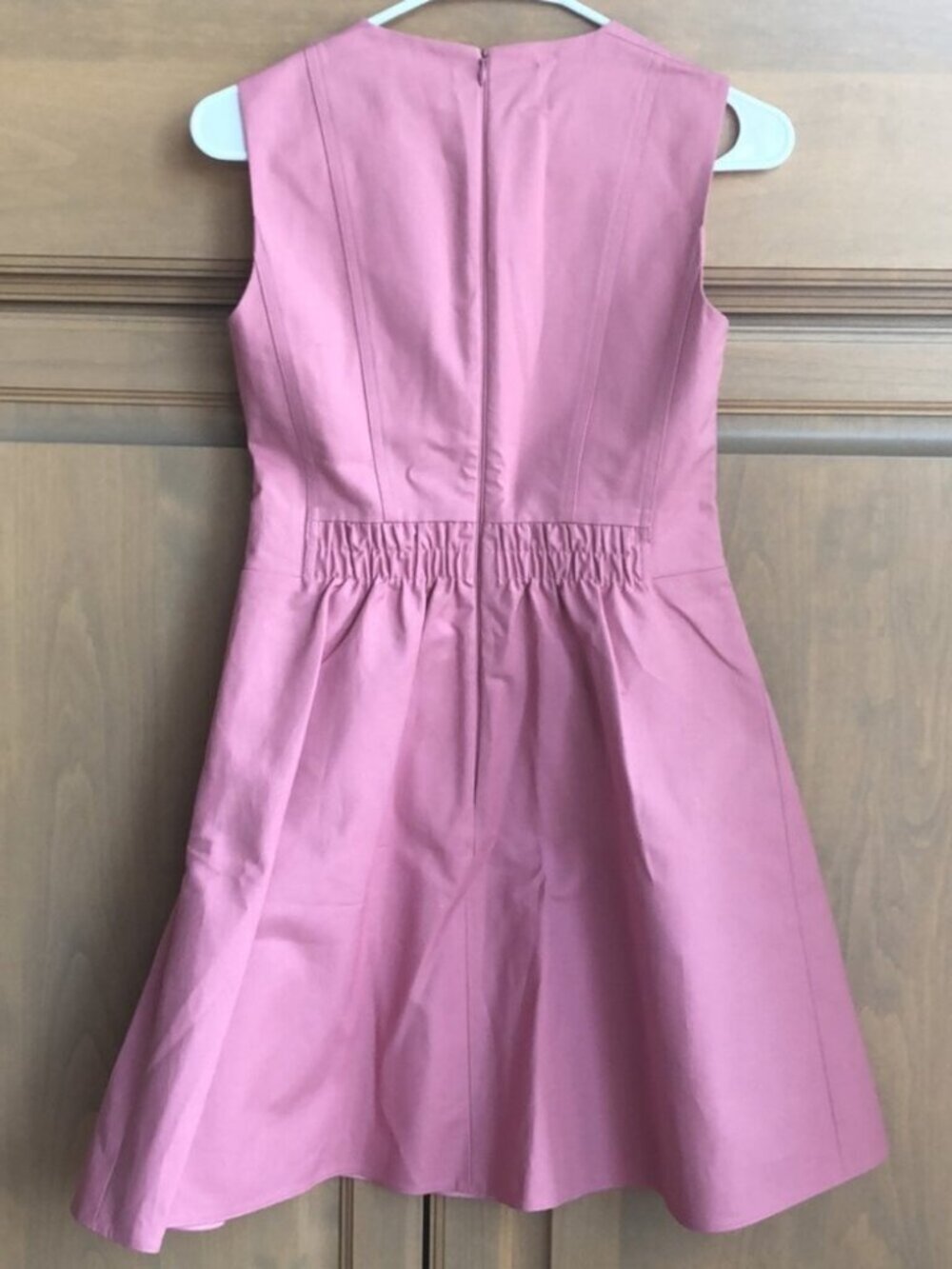 New Red Valentino Barbiecore sleeveless structured fit + flare skater minidress